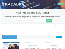 Tablet Screenshot of kadabra.co.za